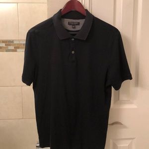 Solid short sleeve polo shirt